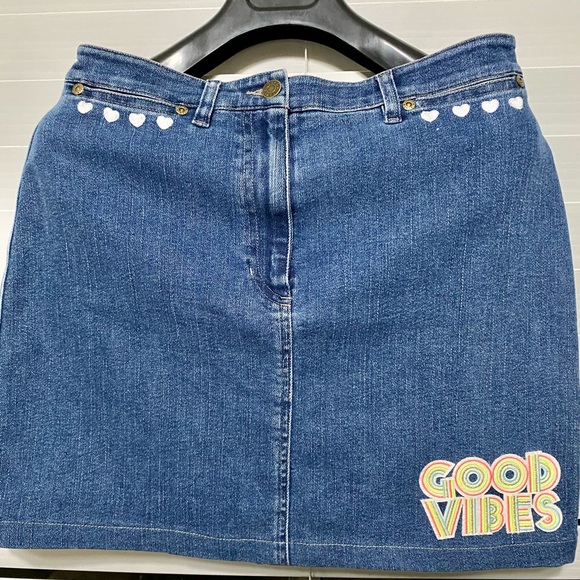 USED JONES JEANS MINI SKIRT - Picture 2 of 9